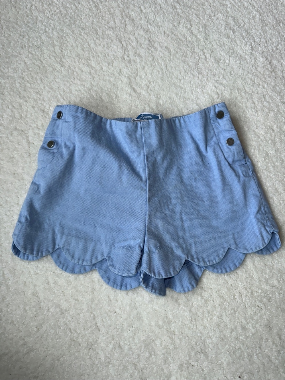 Jacadi Scalloped Hem Light Blue Women's Shorts